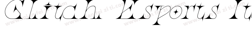 Glitch Esports Itali字体转换
